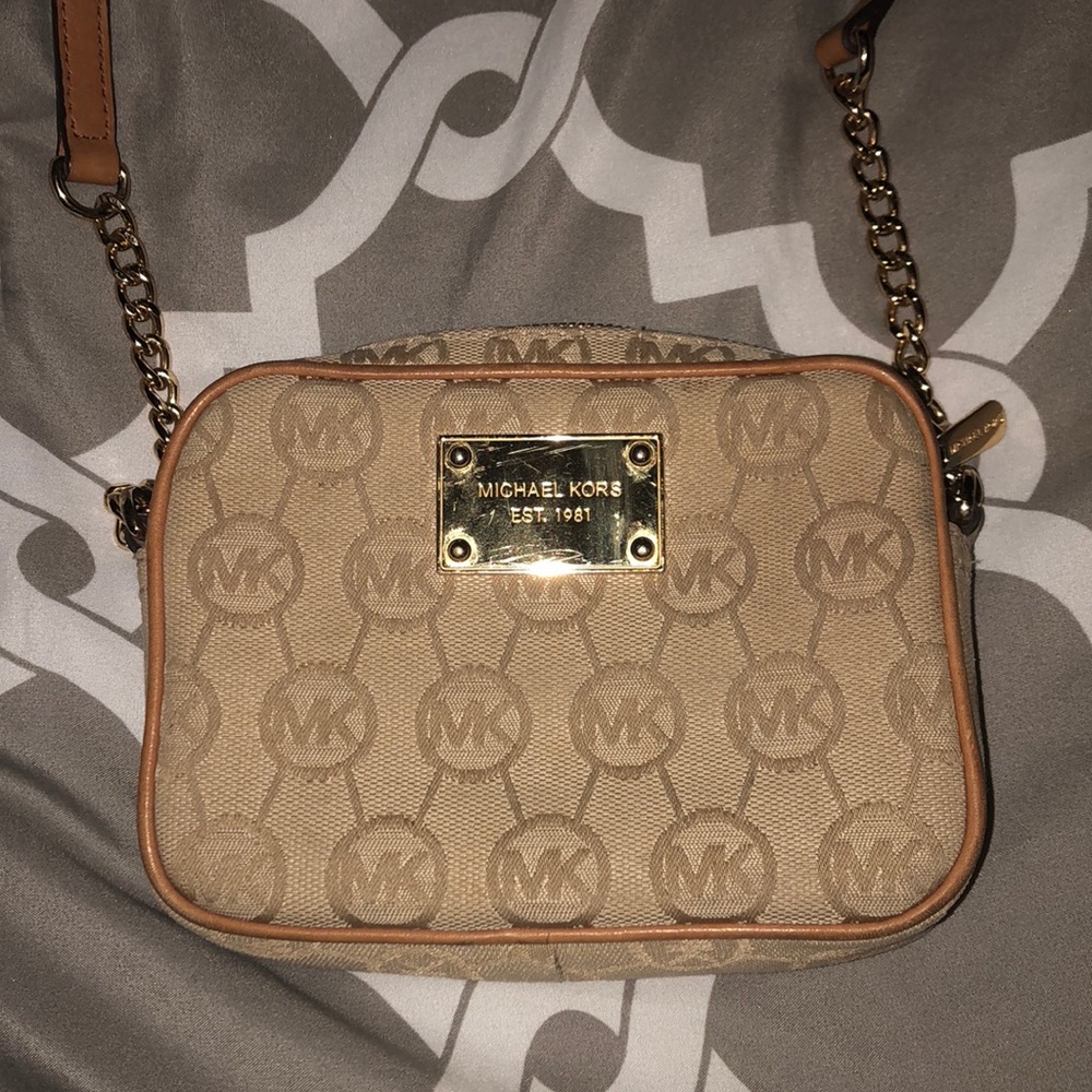 Michael Kors Gold Crossbody